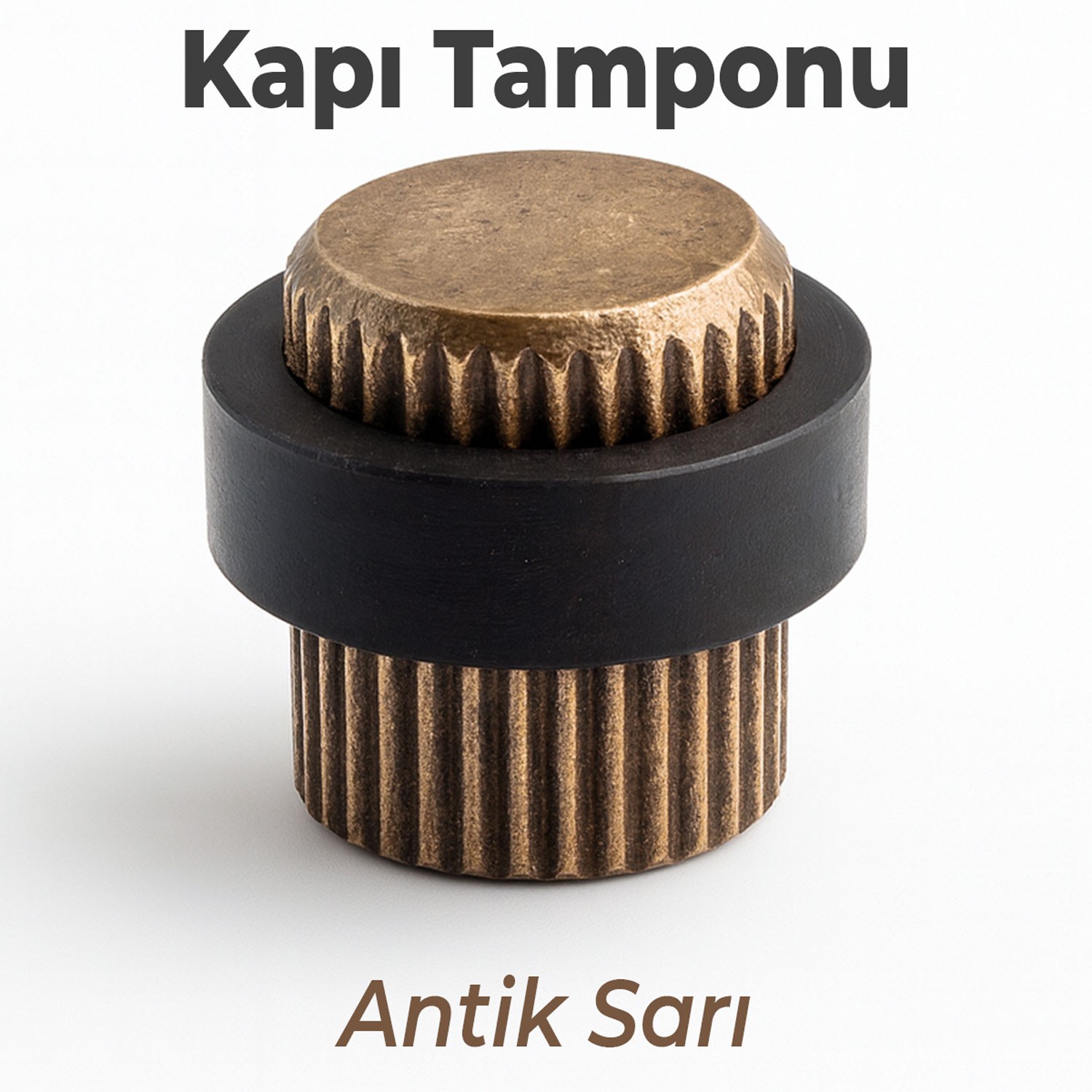 Kapı Stoperi Tamponu Eskitme Antik Vidalı Metal Tutacağı Tutucu Altı Kolu Stopu Takozu Sürgülü Kapı