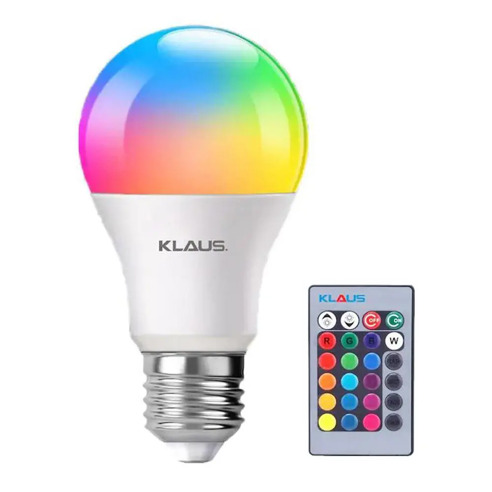 Klaus Renk Değiştirebilen Uzaktan Kumandalı Rgb Led Lamba 9W- Badem10