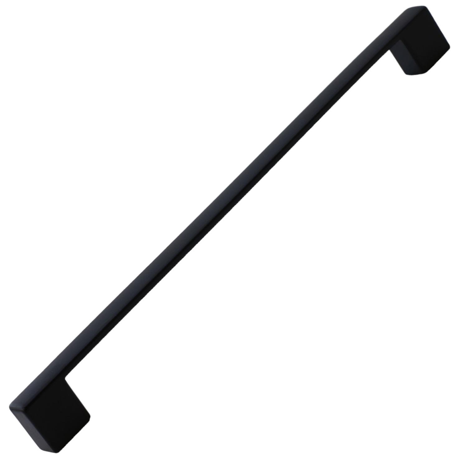Gölcük (224 MM - 22.4 CM) Mat Siyah Mobilya Mutfak Dolap Çekmece Dolabı Metal Kulpu Kulbu Kulpları