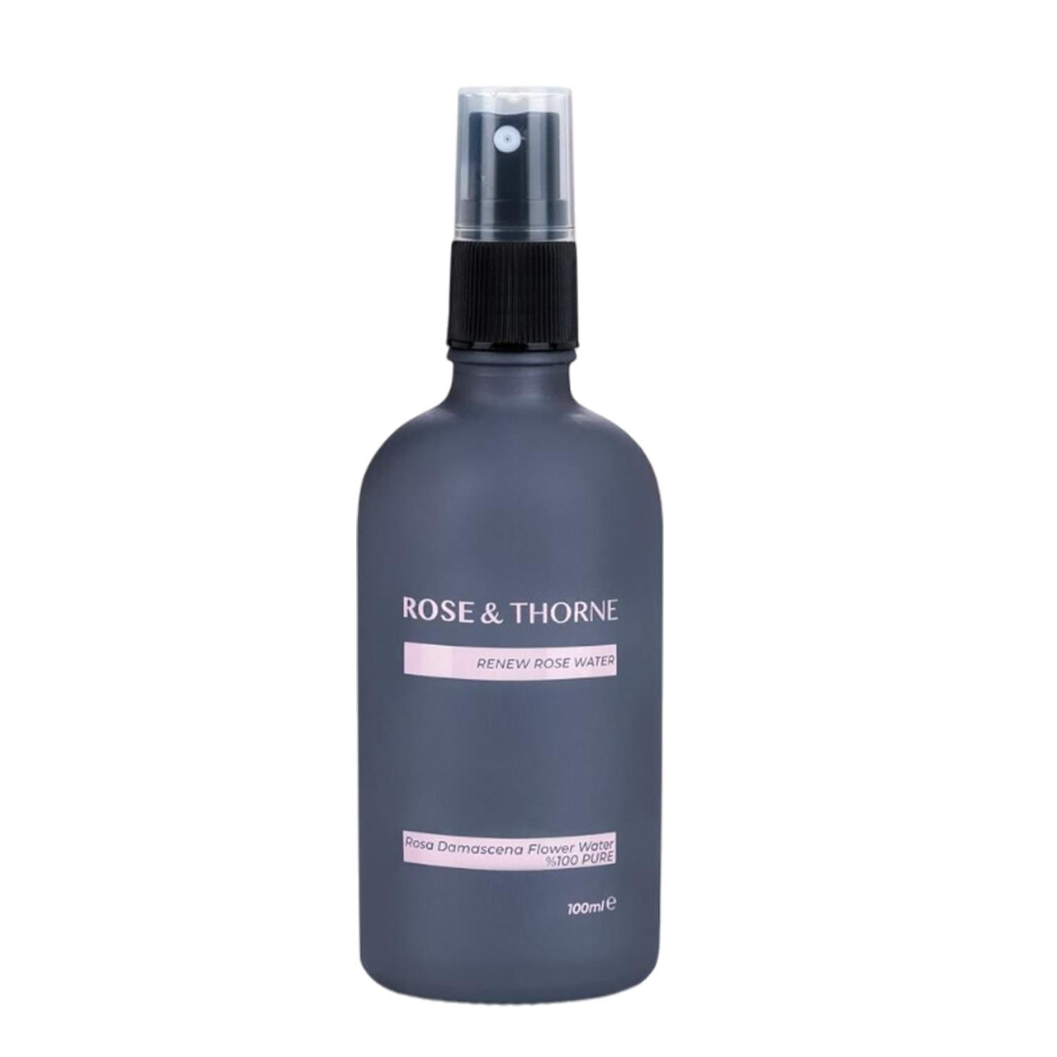 Rose Thorne 100 Ml Yenileyici Doğal Damıtılmış Gül Suyu Cilt Yüz Temizleme Nemlendirme Antioksidan