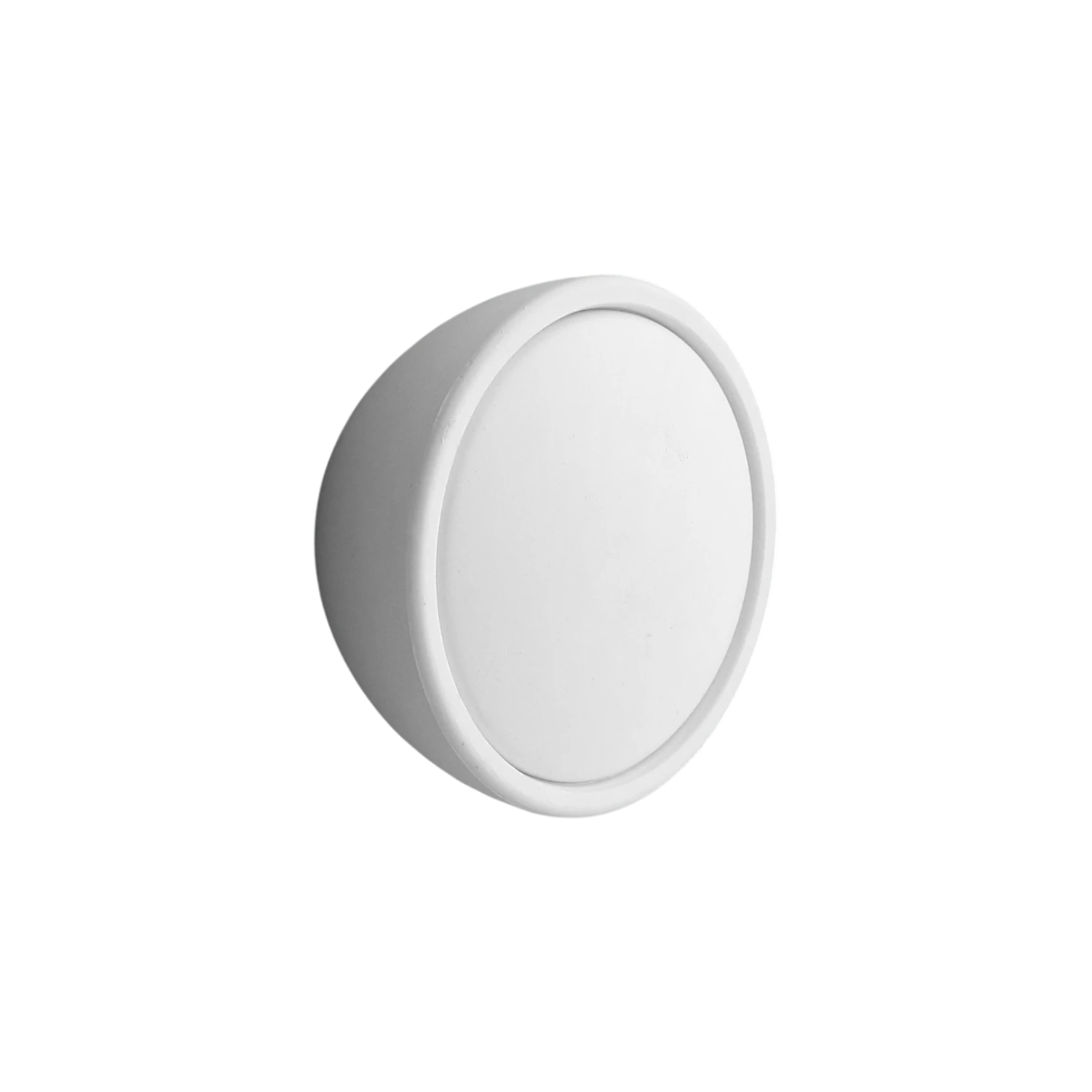 Tek Vidalı Beyaz Renk Piyano Polimer Düğme Kulp Bombeli Dolap Mobilya Dolap Çekmece Kulpu Kulbu