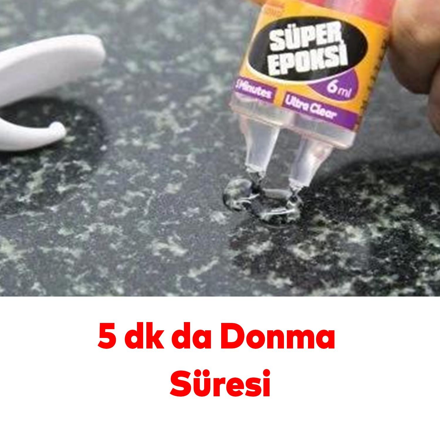 Güçlü Genel Amaçlı Epoksi Yapıştırıcı Metal Plastik Seramik Cam Yapıştırıcı 6 ml Hızlı Kuruyan