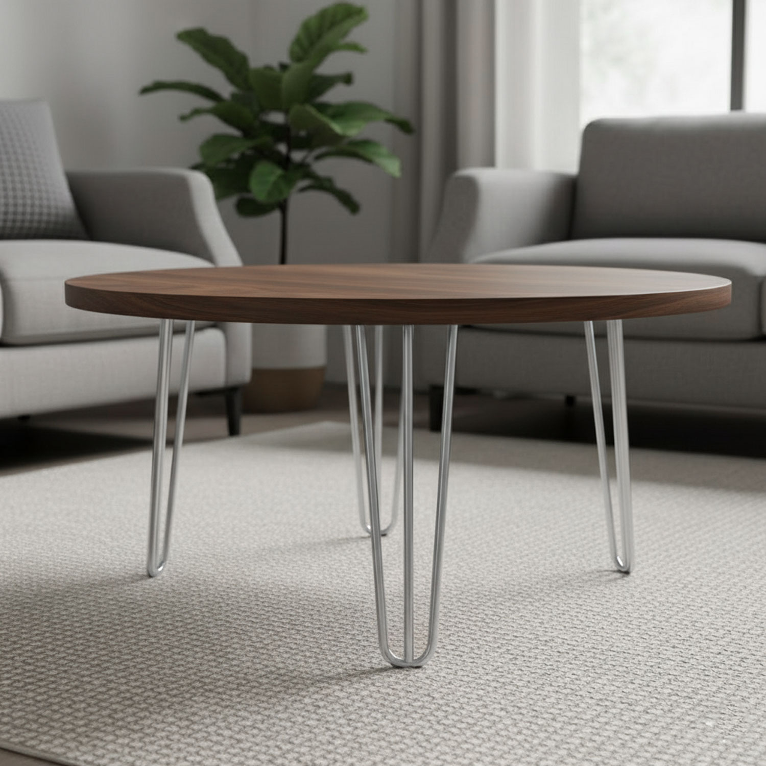 Martı 41 cm Krom 4’lü Gümüş Metal Sehpa ve Masa Ayağı Seti Mobilya Destek Yükseltici Ayak Takımı