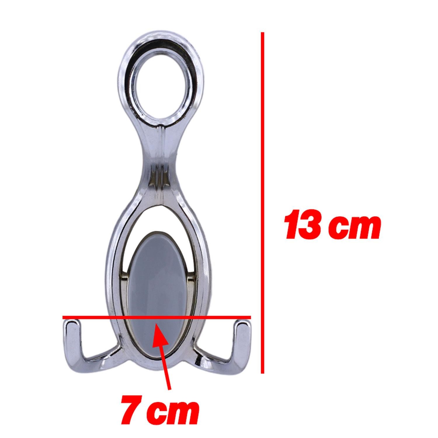 İlknur 5 Adet Portmanto Vestiyer Duvar Askısı Metal Dolap Elbise Askılığı Askılık Krom 5 Adet