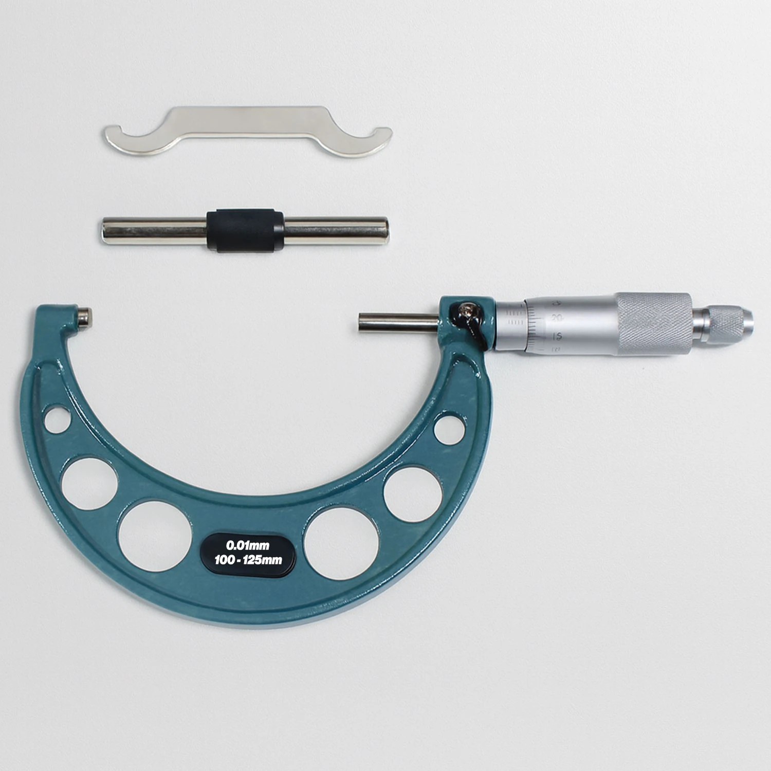 Profesyonel 100-125 mm Dış Çap Mikrometresi 0.01 mm Yüksek Hassasiyetli Metal Ölçüm Aleti Model