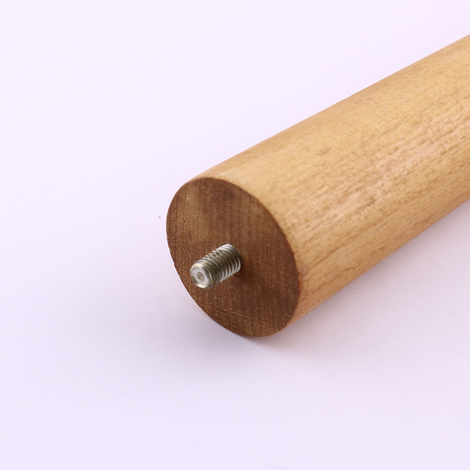 Kahverengi Boyalı Ahşap 50 cm 4’lü Set Doğal Masa ve Sehpa Ayağı Silindir Modern Tasarım Ayakları