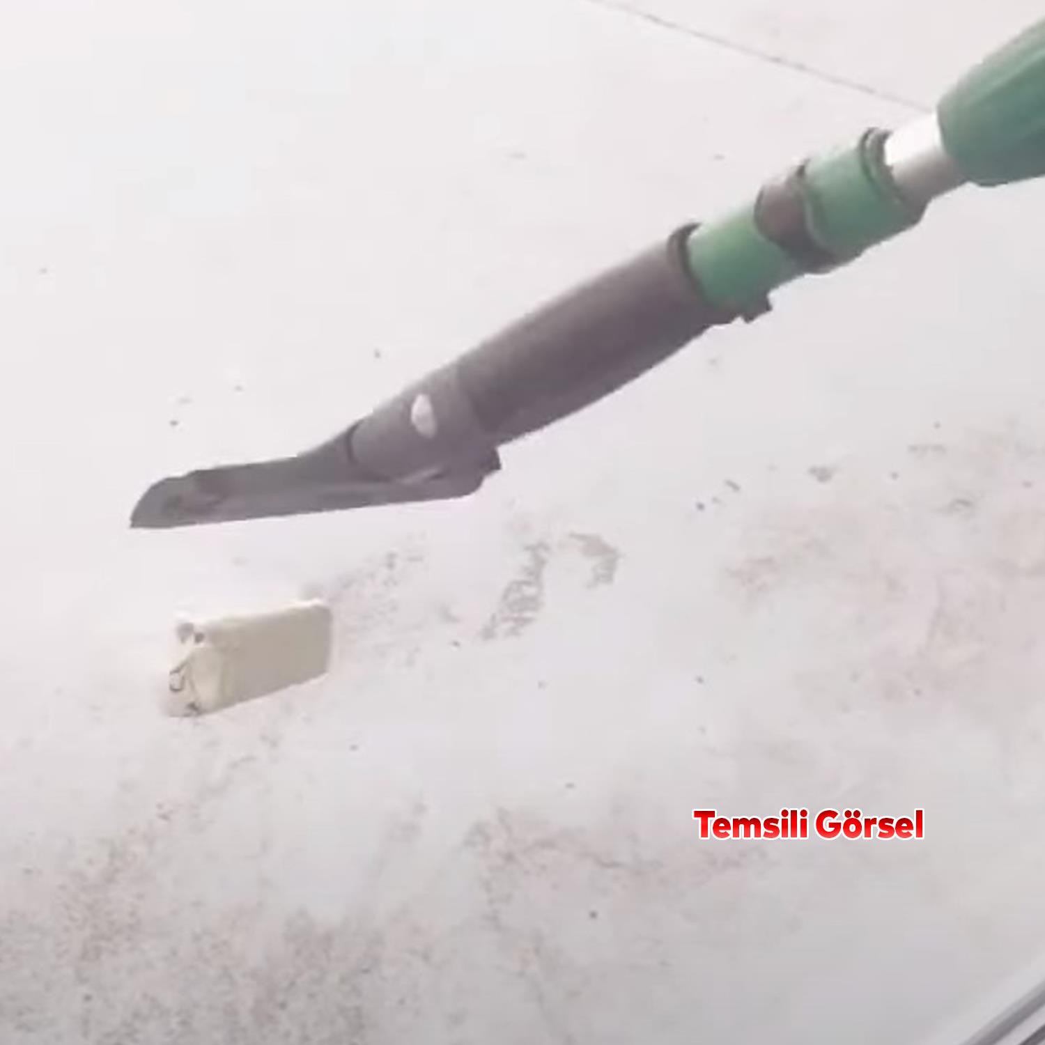 Metal Cam Kazıma Bıçağı 5 Adet Yedek Jiletli Saplı 310 mm THT183201 Değiştirilebilir Jilet Ağzı