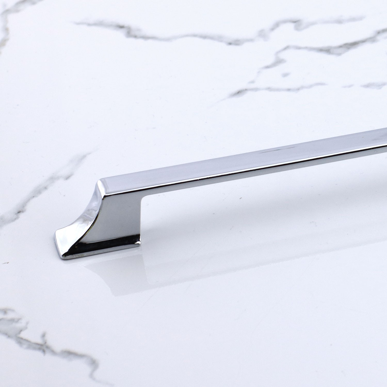 Mostar 224 mm Krom Gümüş Renk Metal Kulp Mobilya Çekmece Mutfak Dolabı Dolap Kulpları Kulb 22.4 cm