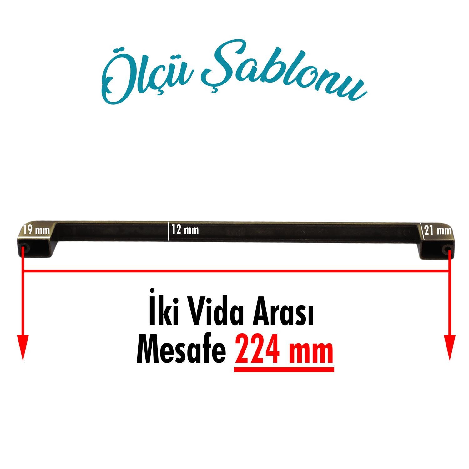 Gölcük Oval Metal Eskitme Antik Sarı 224 mm Mobilya Mutfak Çekmece Dolap Dolabı Kulpu Kulbu Kulpları