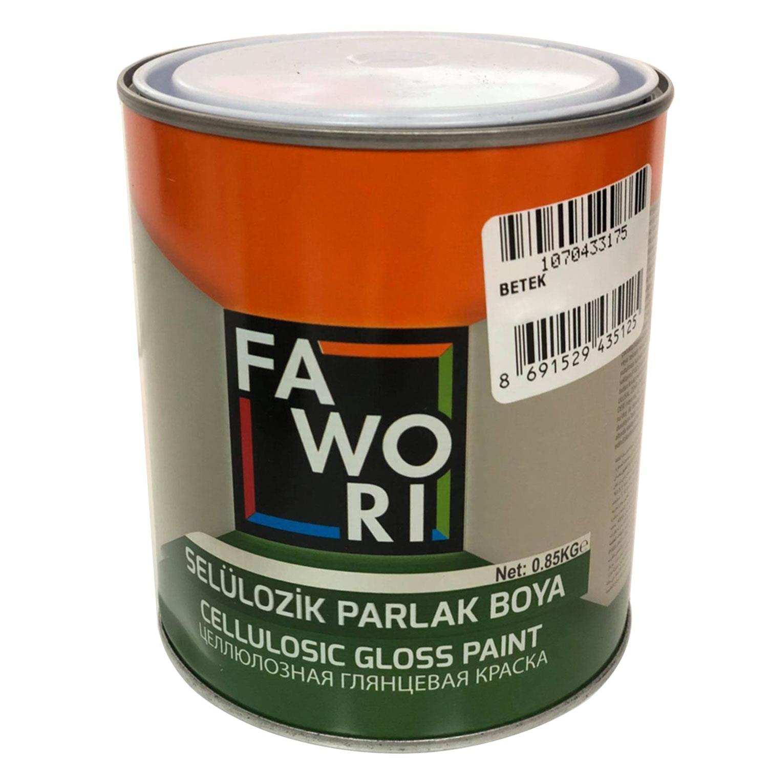 Fawori Selülozik Boya 0,85 Kg Siyah