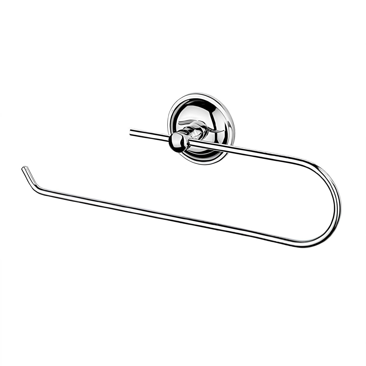 Açık Kağıt Havluluk Krom Gümüş Metal Duvara Monte Vidalı Banyo Tuvalet Mutfak Kağıt Havluluk 25 cm