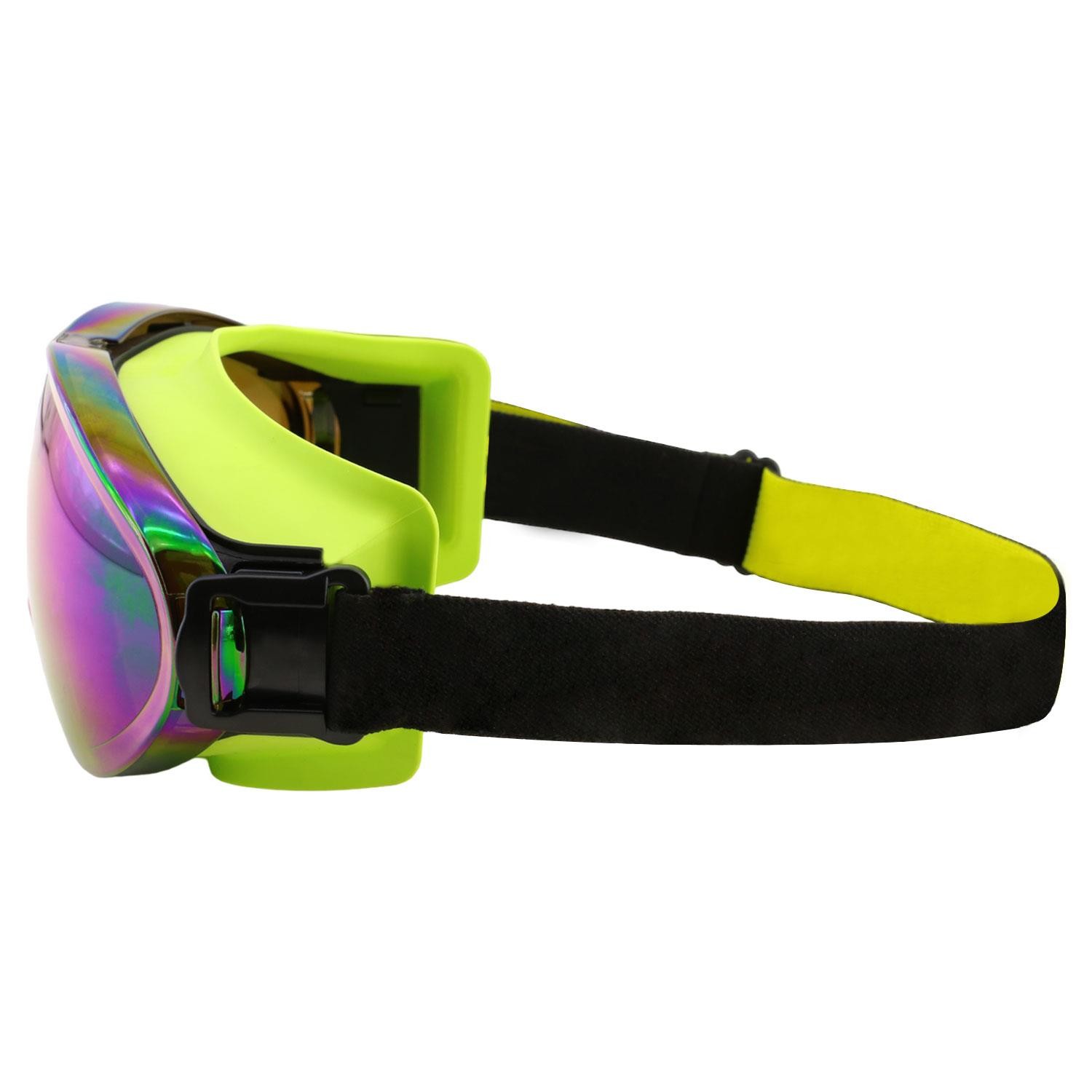 Bellasimo Kayak Gözlüğü Değiştirebilir Camlı Antifog Güneş Kar Gözlük Gökkuşağı Snowboard Glasses Gözlük