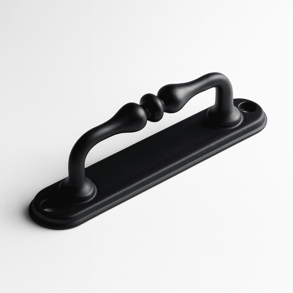 Siyah Metal Kapı Çekme Kolu 12 cm Dolap Saclı Mobilya Dolap Çekmece Tutamağı Kulp Kulpları