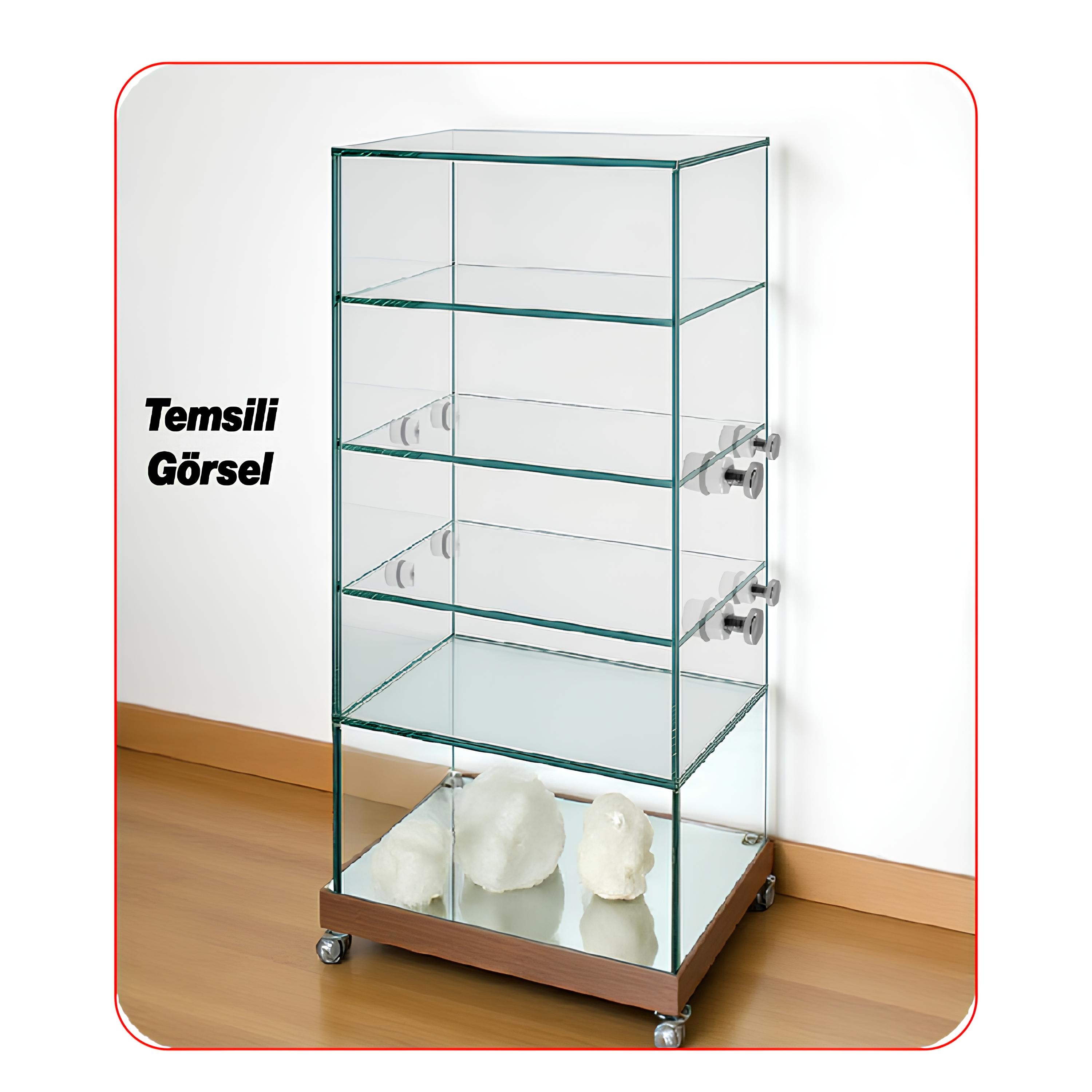 O-RİNGLİ Metal Cam Raf Tutucu (10 Adet) Krom 90-2503-01 Oringli Contalı Vidalı Metal Tutamak