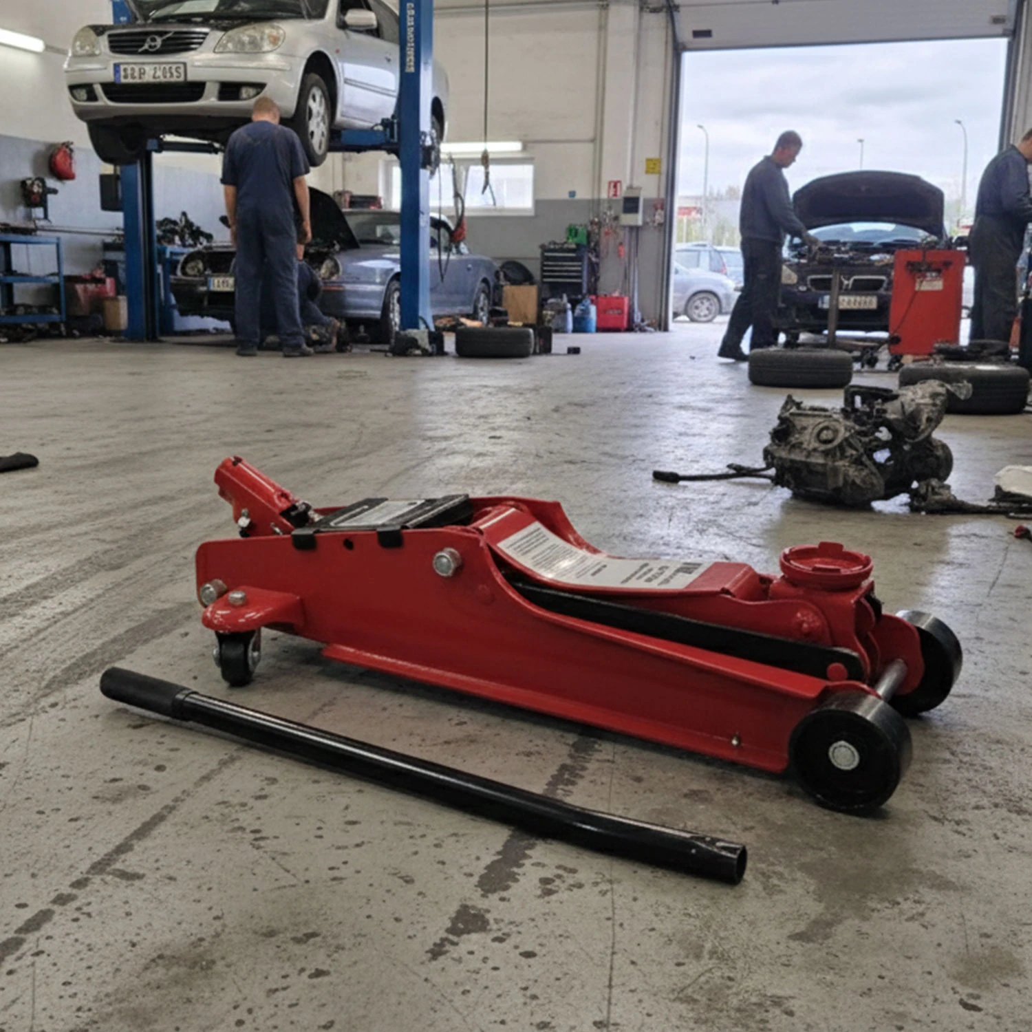 Arabalı Kriko 2.5 Ton Alçak Şase Profil Oto Araç Araba Kaldırma Sabitleme Kollu Vinç Kirko