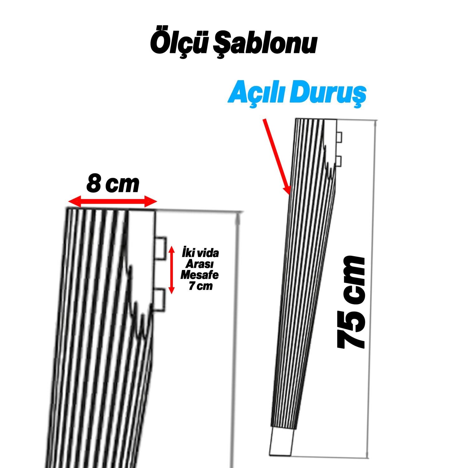 4 Adet Suit Masa Dresuar Ayağı 75 cm Plastik Beyaz Ayak Mutfak Yemek Masası Mobilya Ayakları Beyaz