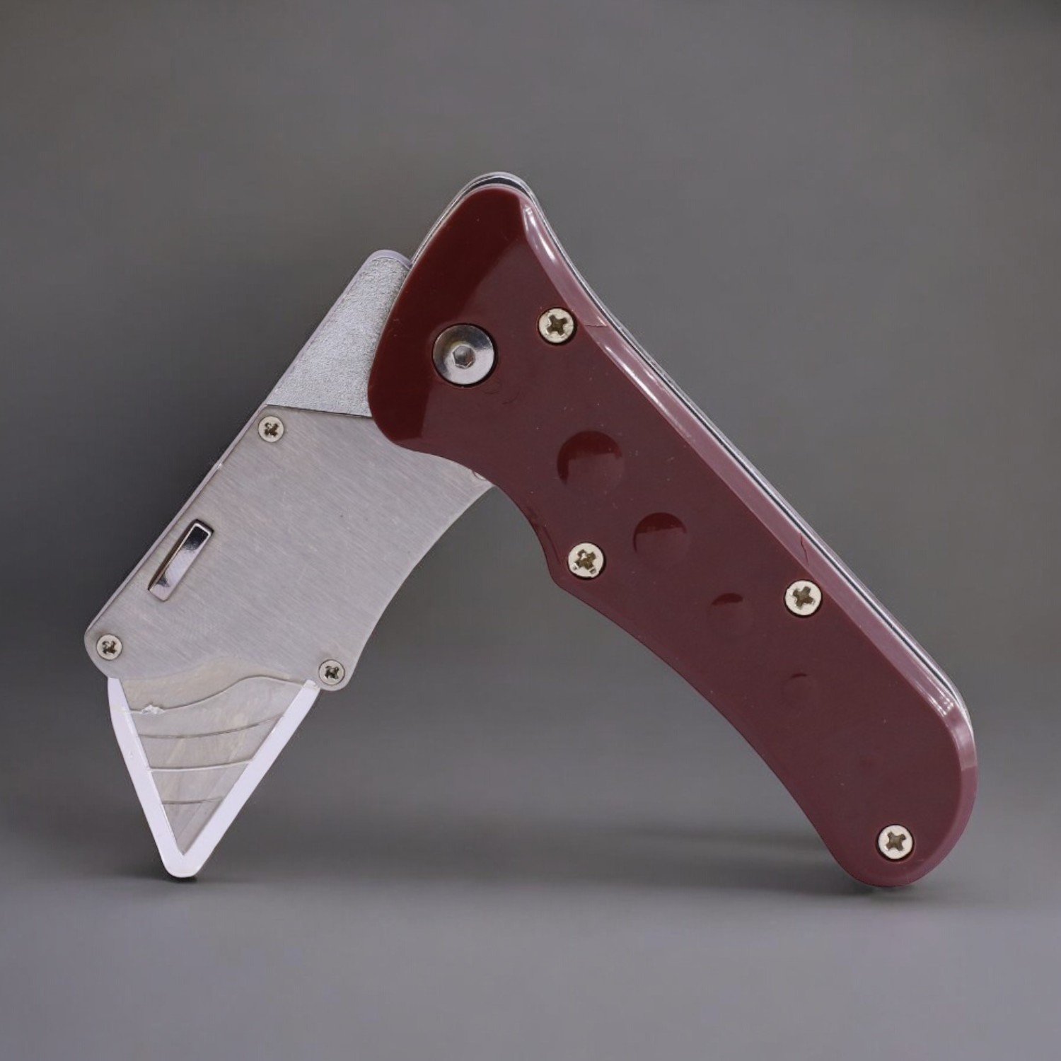 Çok Amaçlı Metal Maket Bıçak Halı Bıçağı Maket Bıçağı 5 Adet Yedek Bıçak Küçük Değiştirilebilir
