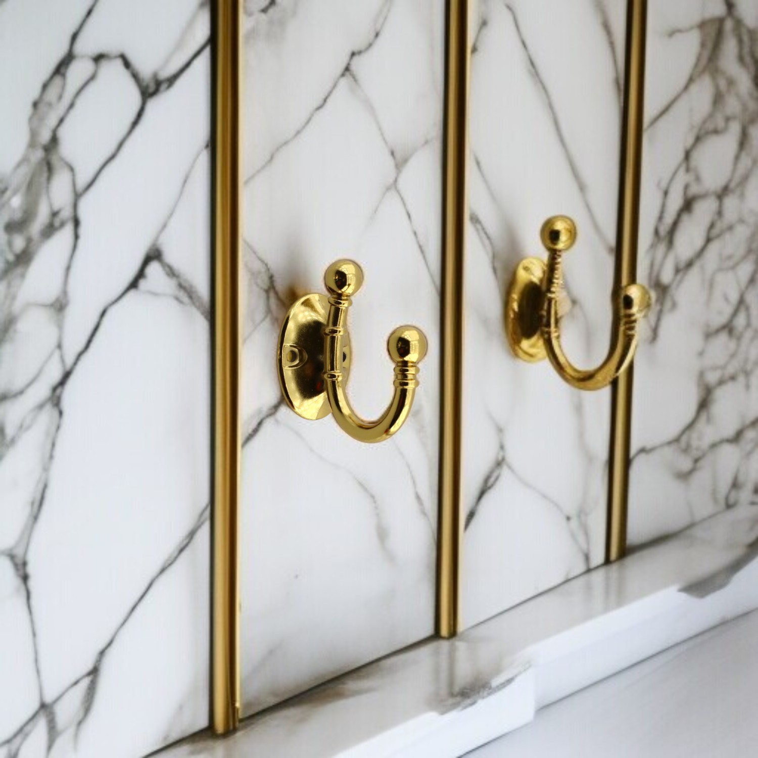 Misket Askı Gold Altın Vestiyer Dolap Askılık Askılığı Duvar Banyo Mutfak Elbise Çanta Askısı