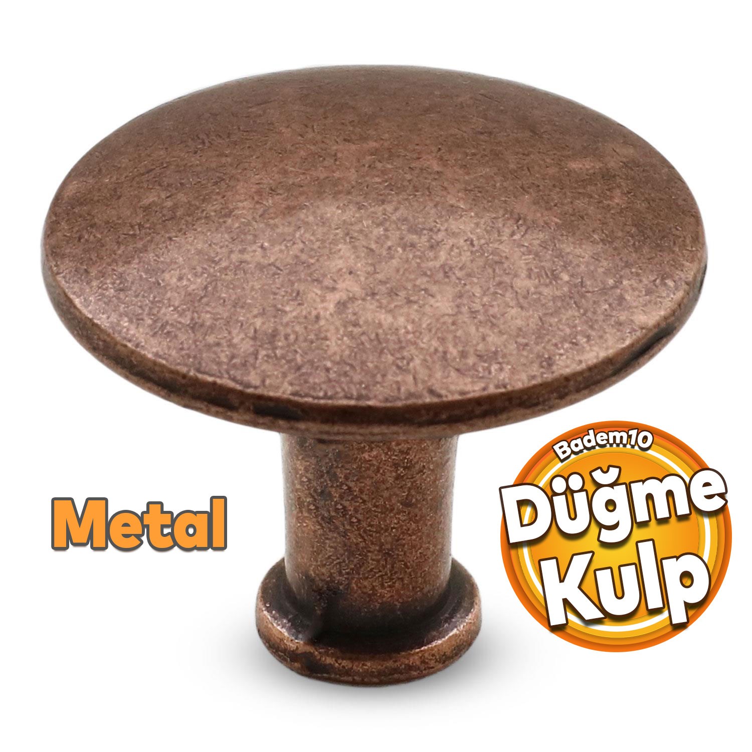 Big Düğme Eskitme Antik Bakır Metal Mobilya Mutfak Çekmece Dolap Dolabı Kapak Kulpu Kulbu Kulpları
