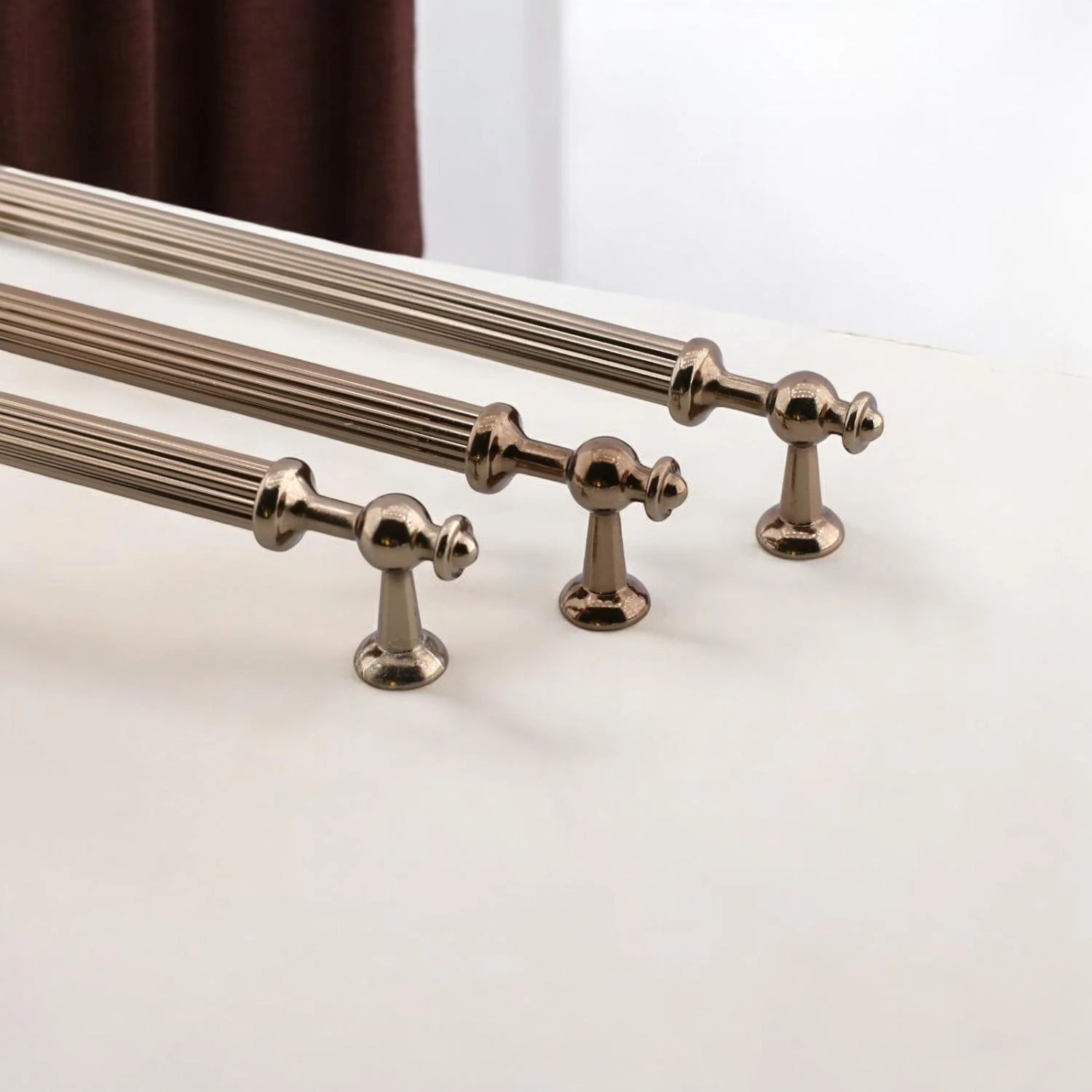 Nesil Çizgili Bronz Metal Kulp 320 mm Mobilya Çekmece Mutfak Dolabı Dolap Kulpları Kulpu Kulpları