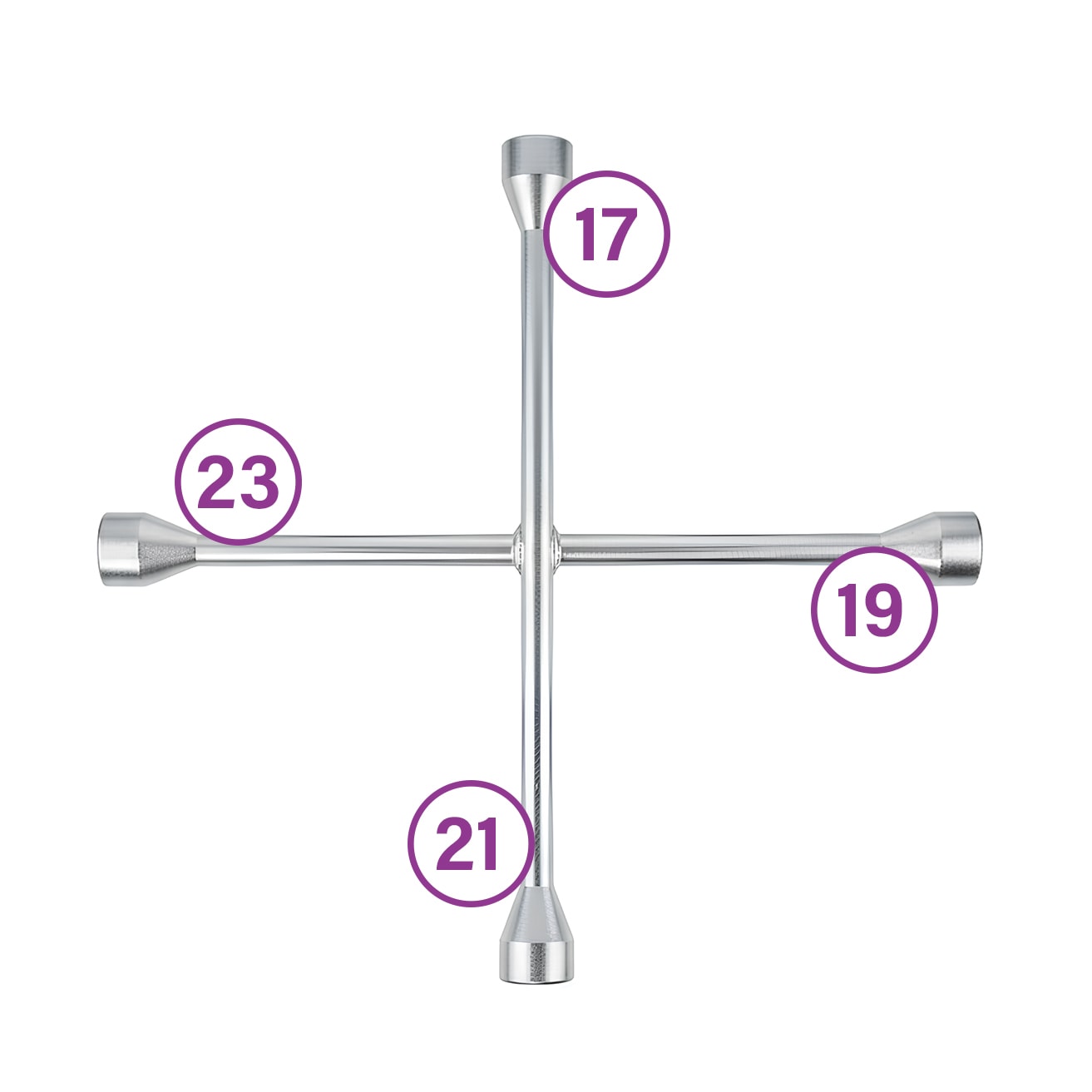 Universal Uyumlu İstavroz Bijon Anahtarı 4 Lü Ksa 17x19x21x23