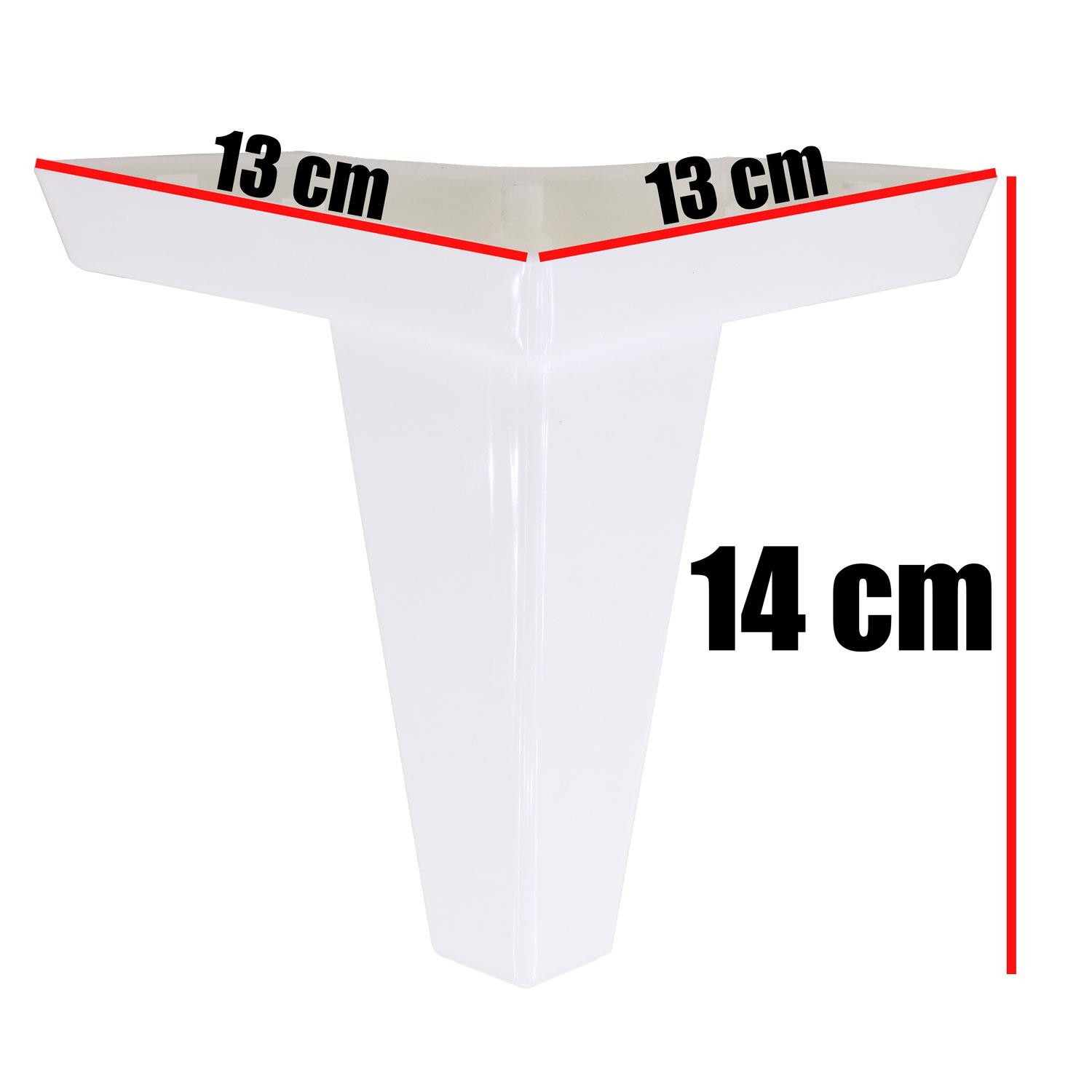 Mobilya Kanepe Sehpa Puf Koltuk Ayağı Beyaz Baza Ayak 14 cm
