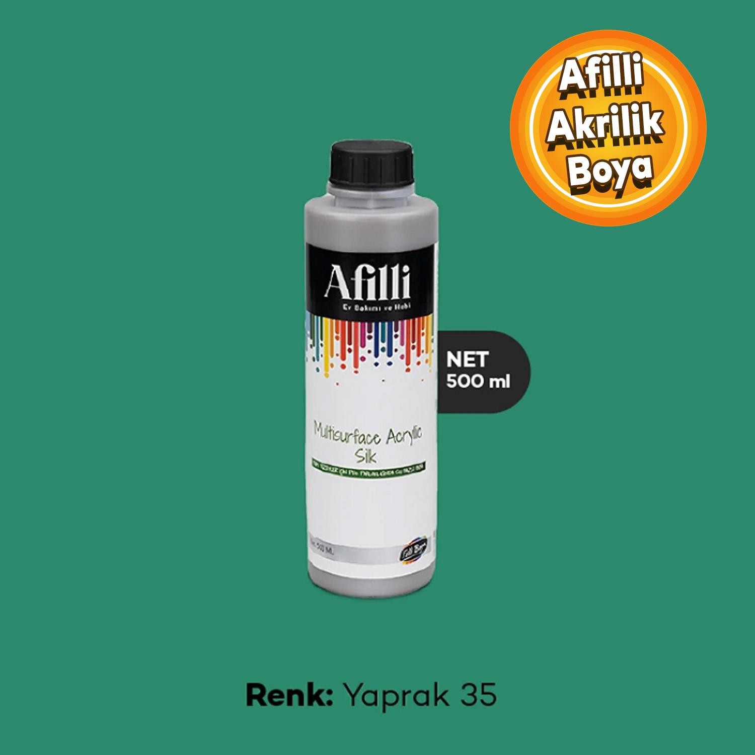 Afilli Yaprak 35 Su Bazlı Ev Bakım Ve Hobi Boyası 500 ML