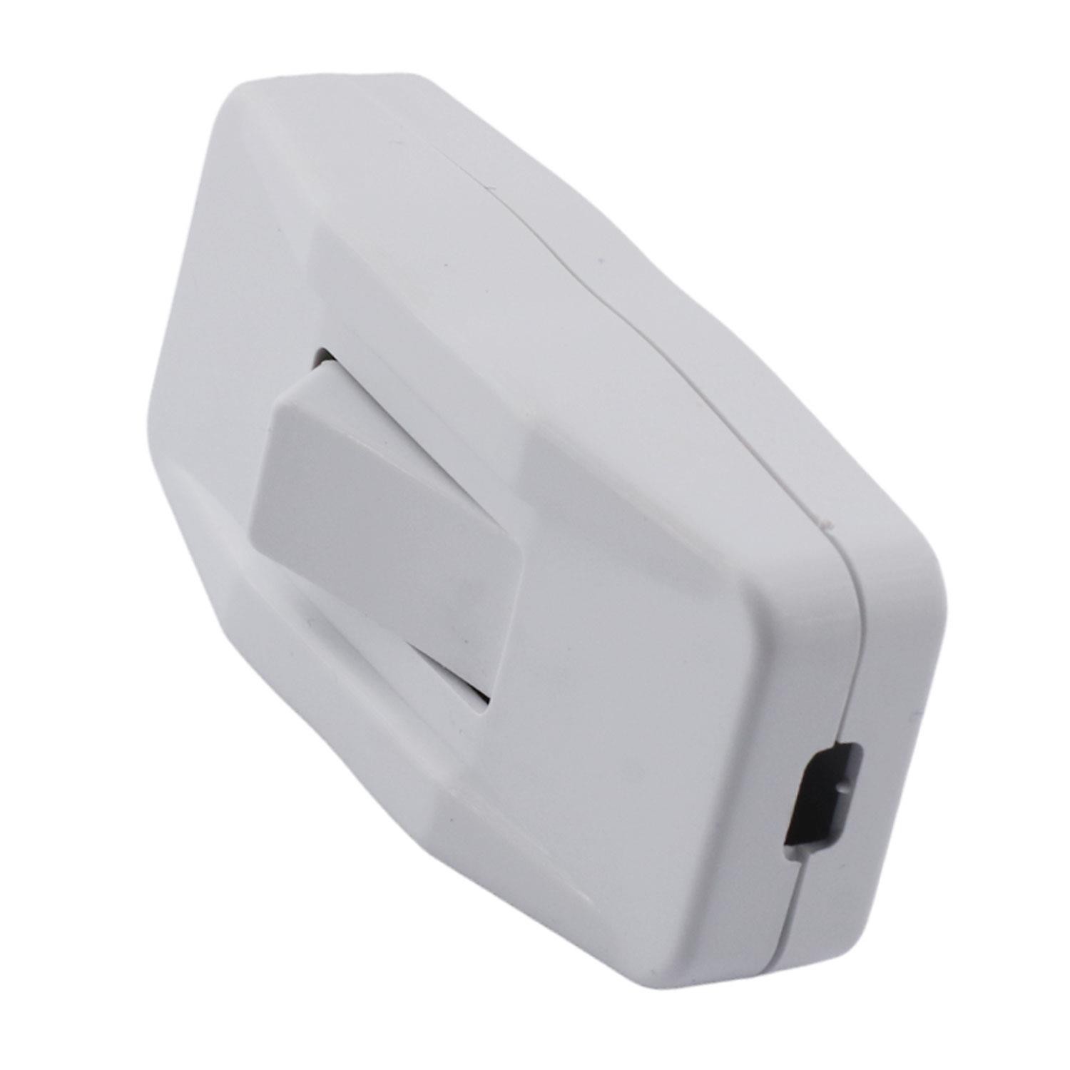 Düğme Elektrik Anahtar Priz Aç Kapa Tekli Arapuar Beyaz Plastik
