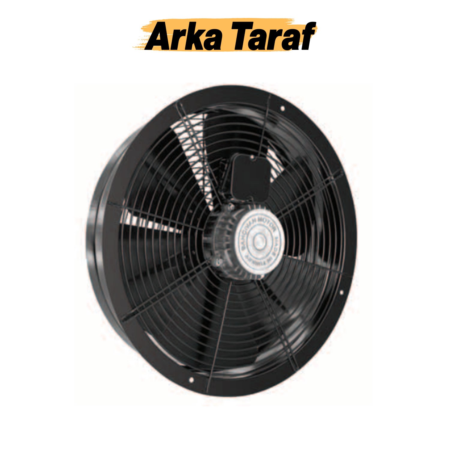 Havalandırma Aspiratörü Fanı 160 W Kirli Hava Kötü Koku Tahliye Metal Fan Vantilatör 350 mm
