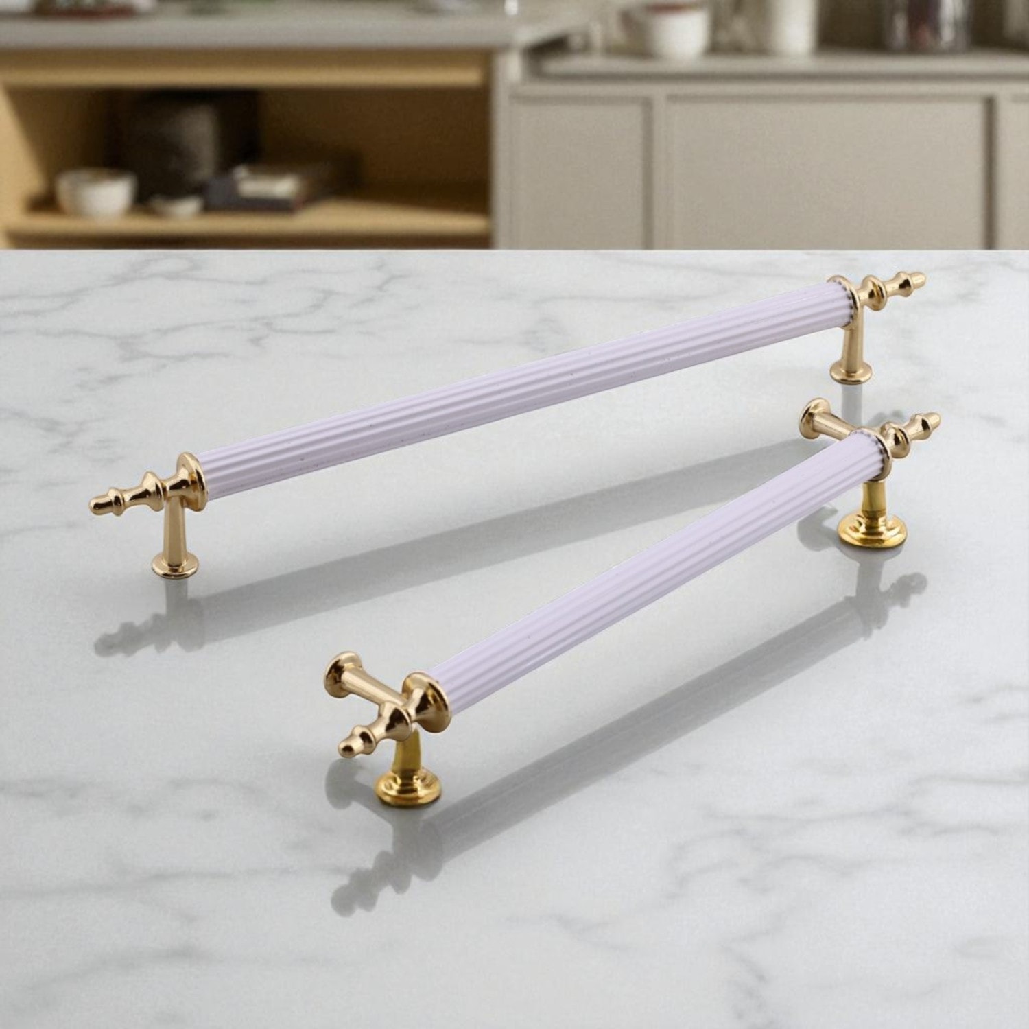 Beyaz Gold 224mm Metal Mobilya Kulp Modern Dayanıklı Dolap Çekmece Kulbu Dekoratif Mobilya Aksesuarı