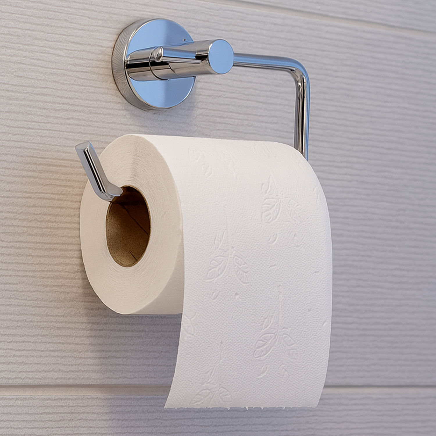 Gümüş Krom Kapaksız WC Kağıt Aparatı Vidalı Paslanmaz Metal Duvar Tuvalet Kağıtlık Banyo Aksesuarı