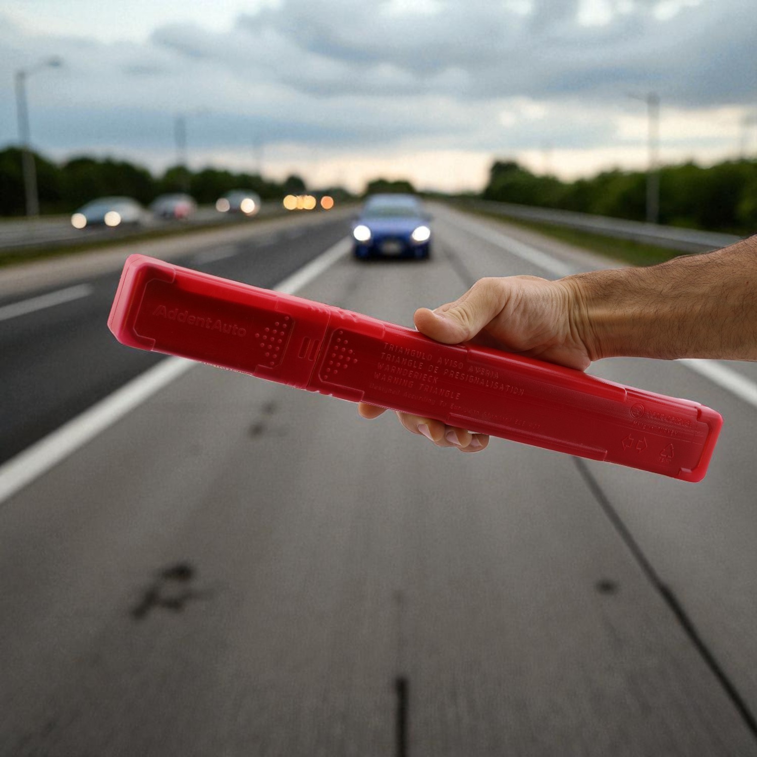 Üçgen Reflektörlü Araç Uyarı Levhası Katlanabilir Trafik Güvenlik Uyarı Levhası Acil Durum Yol Kenarı Ekipmanı