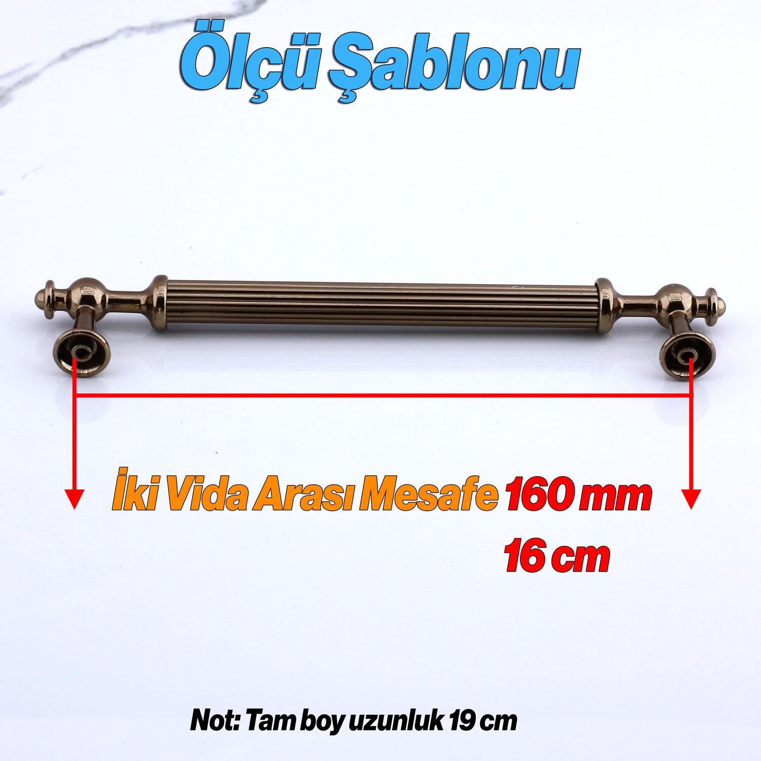 Nesil Çizgili Bronz Metal Kulp 160 mm Mobilya Çekmece Mutfak Dolabı Dolap Kulpları Kulpu Kulpları