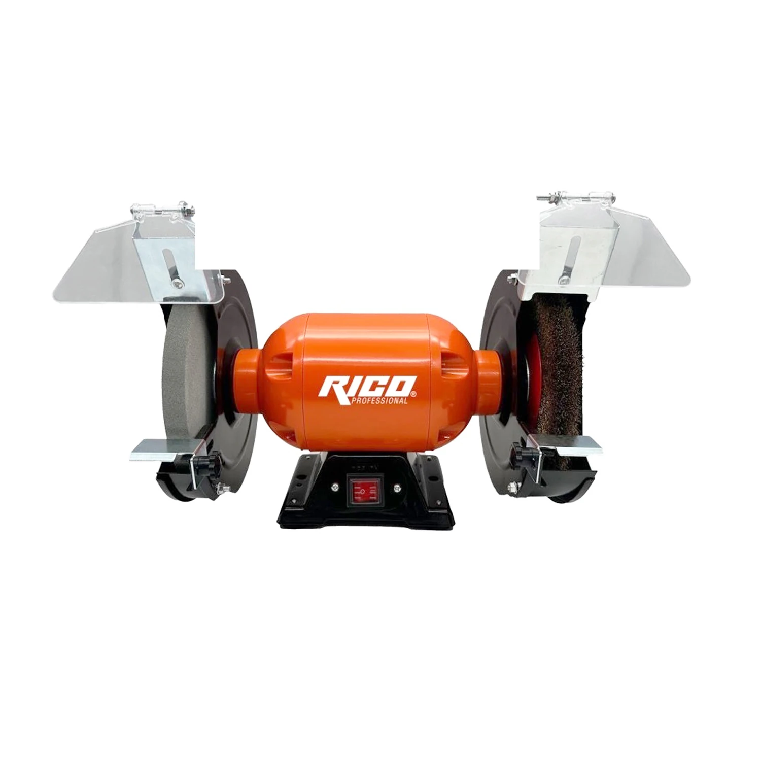 Elektrikli Bıçak Kesici Bileme Taş Motoru 200 mm Zımpara 600 W Rico Taşlama Metal Tezgah Üstü Çark