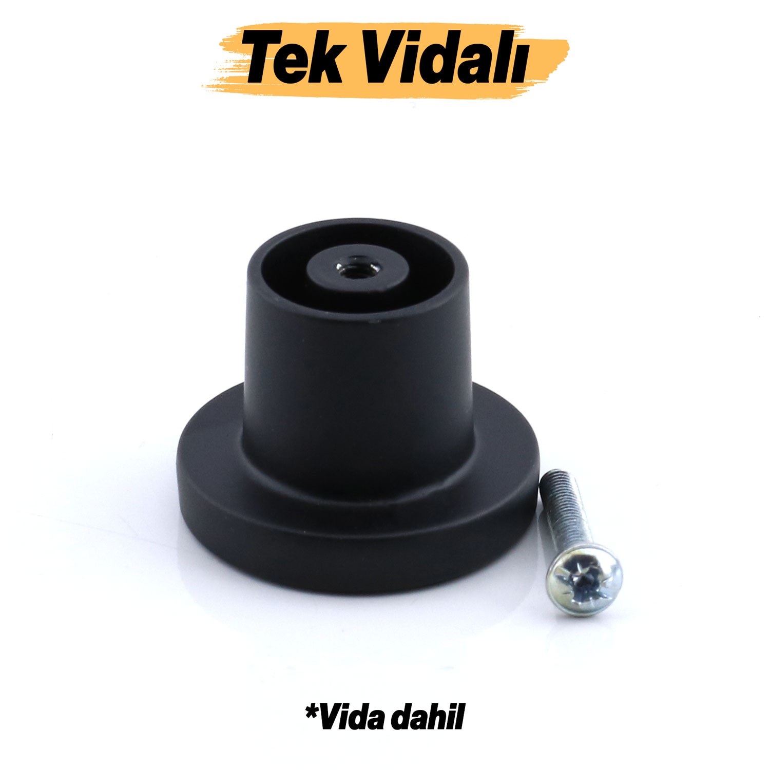 Rezene Siyah Kulp Düğme Tek Vidalı Çekmece Mutfak Mobilya Dolabı Dolap Kulpu Kulbu Metal Kulpları
