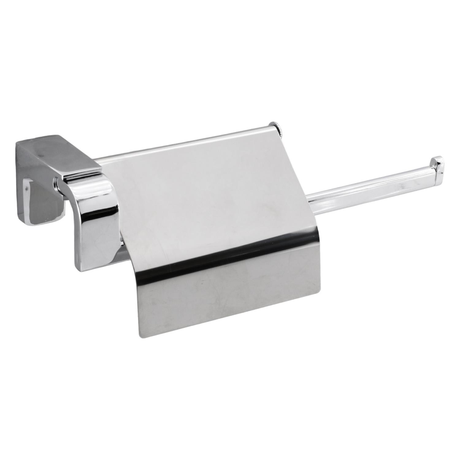 Banyo Lavabo Mutfak Aparat Uzun Kağıt Havluluk Kapaklı Kağıtlık 26 cm Metal Sağlam Krom