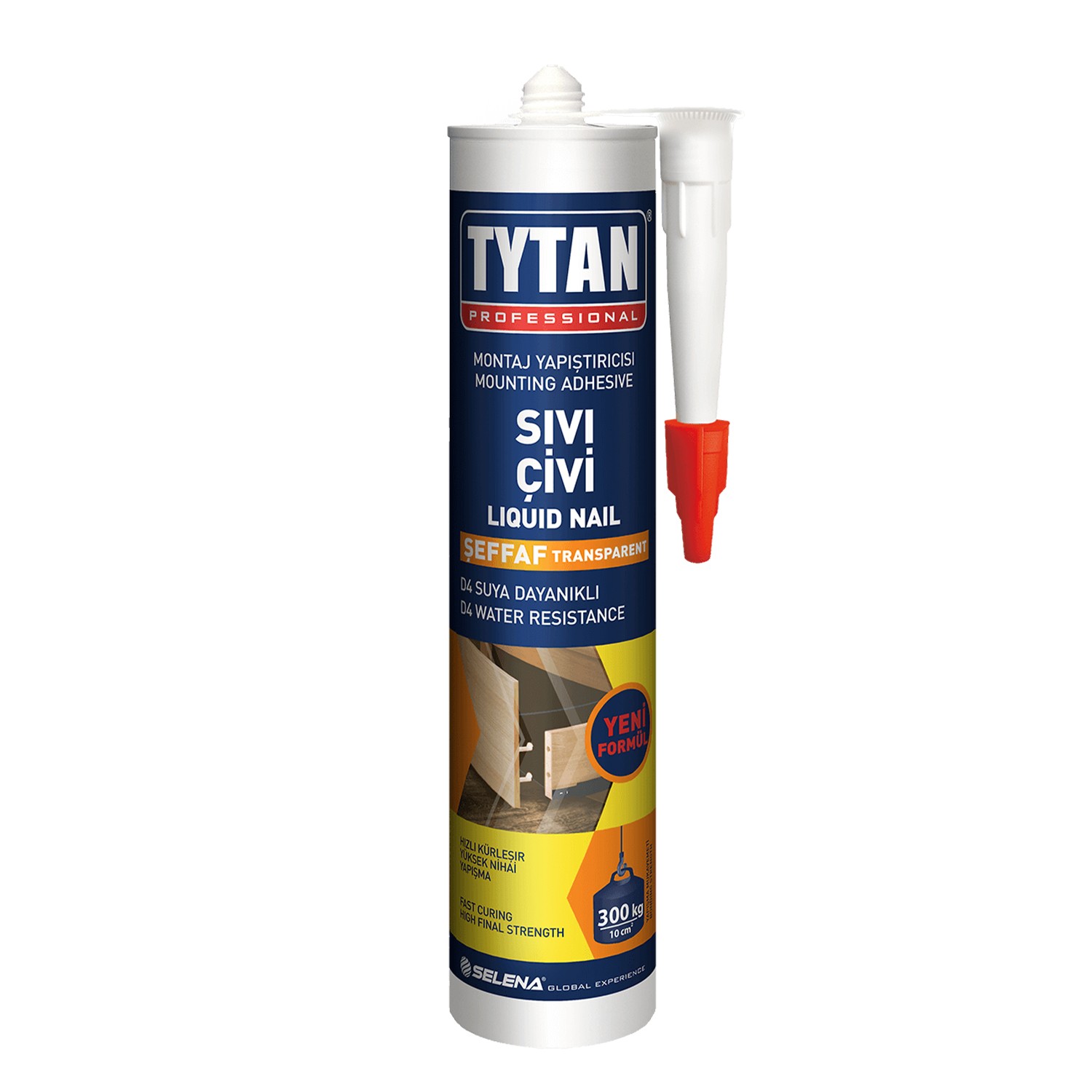 Tytan Montaj Yapıştırıcı Sıvı Çivi 390 gr Su Geçirmez Mutfak Banyo Ahşap Dolap Beton Fayans Mermer 