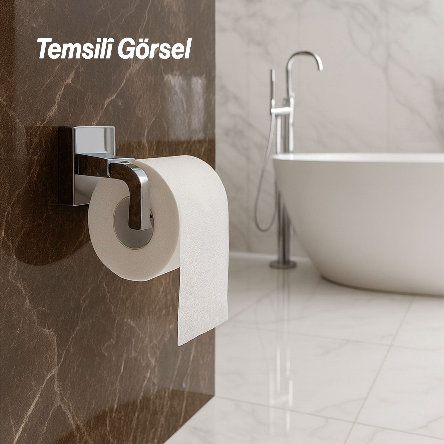 Krom Gümüş Kapaksız Lüks Tuvalet Kağıtlık Vidalı Paslanmaz Metal Duvara Monte Banyo Kağıt Aparatı