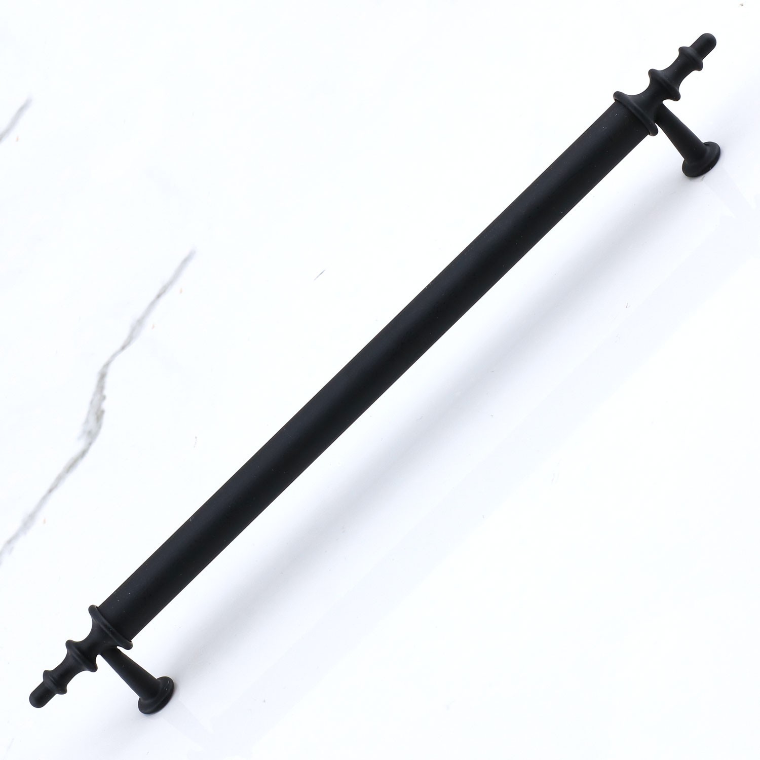 Ovacık Metal Siyah Kulp 192 mm Mobilya Çekmece Mutfak Dolabı Dolap Kapak Kulpları Kulb Kulpu 19.2 cm