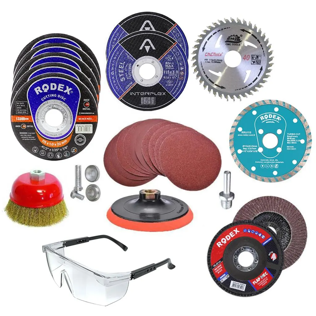 34 PARÇA Spiral Taşlama Cırt Zımpara İnox Metal Kesici Flap Disk
