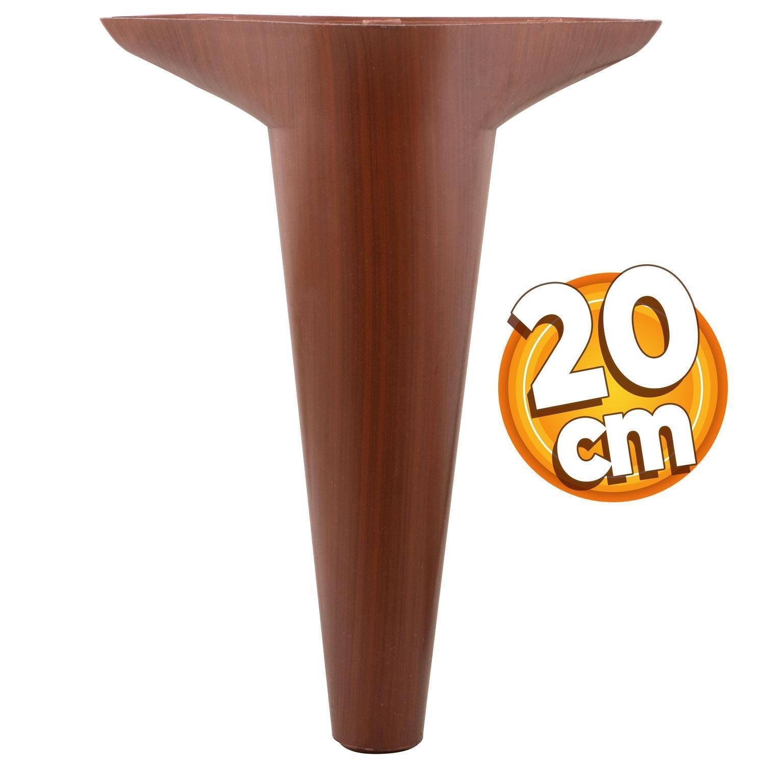 Aspen 6'lı Set Mobilya Tv Ünitesi Koltuk Kanepe Destek Ayağı 20 Cm Ahşap Desenli Konsol Ayak