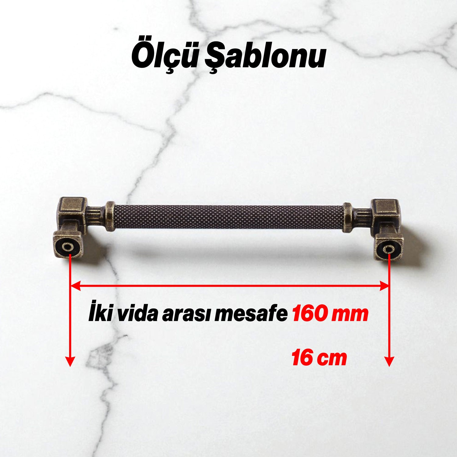 Grip Desenli Antik Sarı Metal Kulp 160 mm Mobilya Çekmece Mutfak Dolabı Dolap Modern Kapak Kulpları