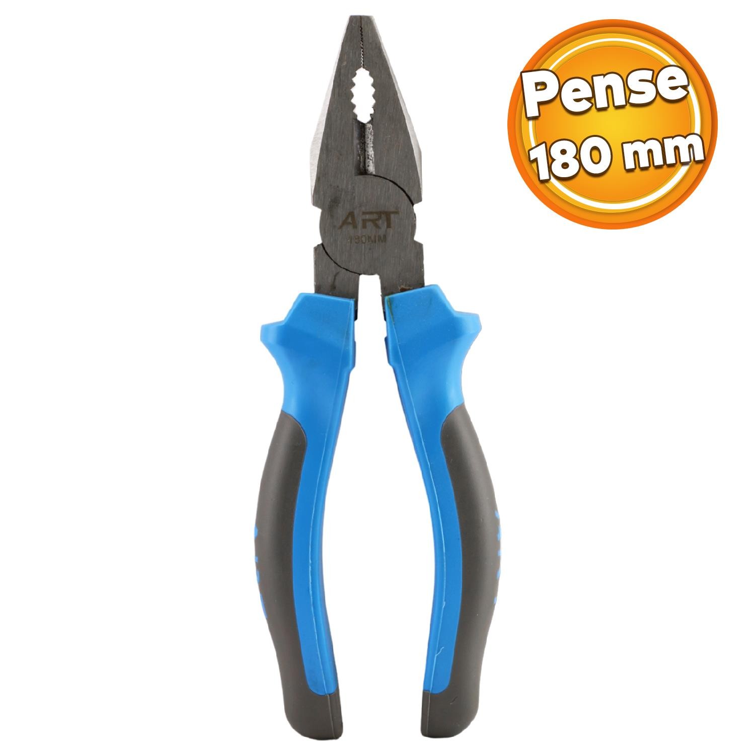 Kombine Pense Plastik Saplı 180 mm Metal Klasik Pense Keski Ağızlı