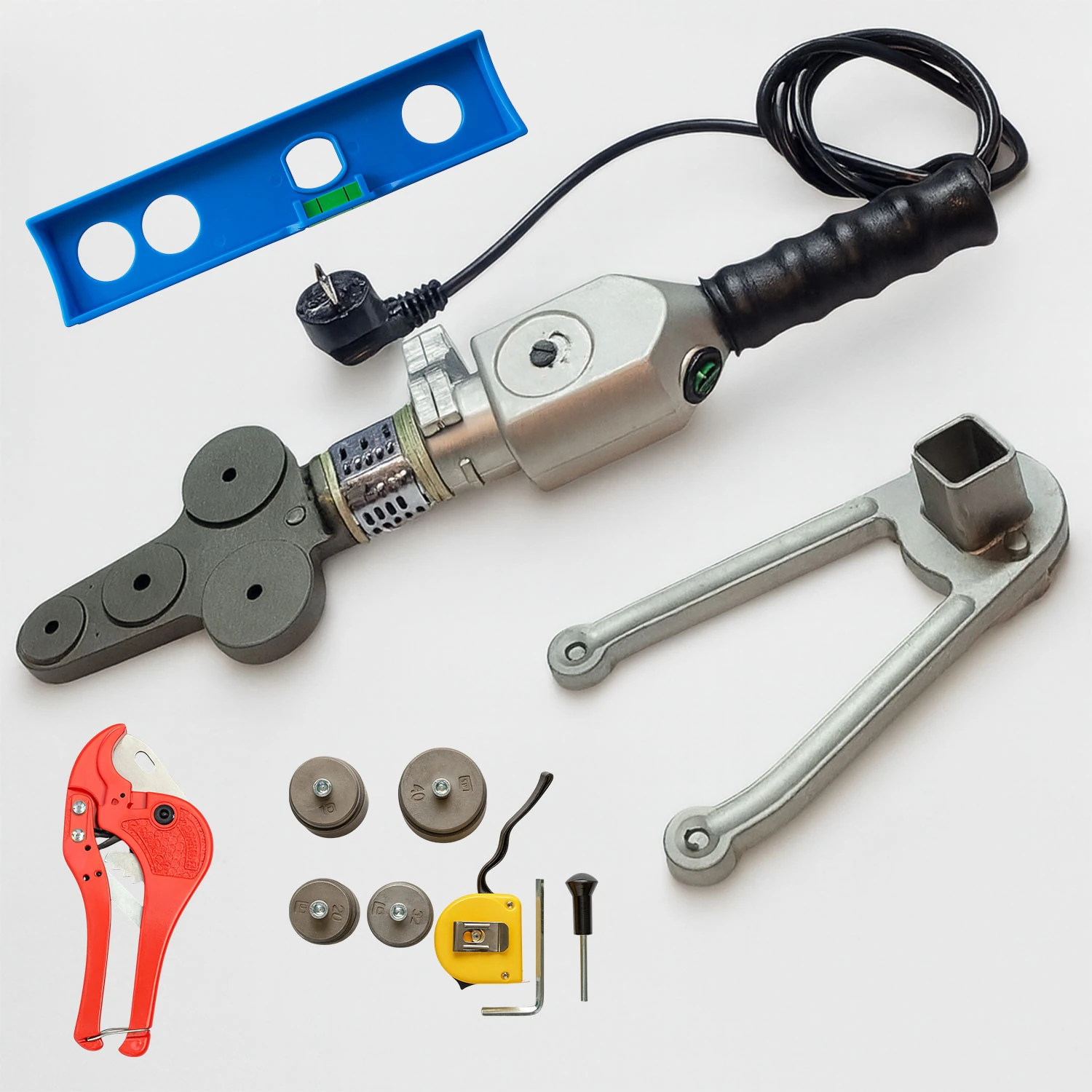 Profesyonel 1000 Watt Kaynak Makinesi Seti Termostatlı Isı Ayarlı Plastik Boru Kaynak Cihazı