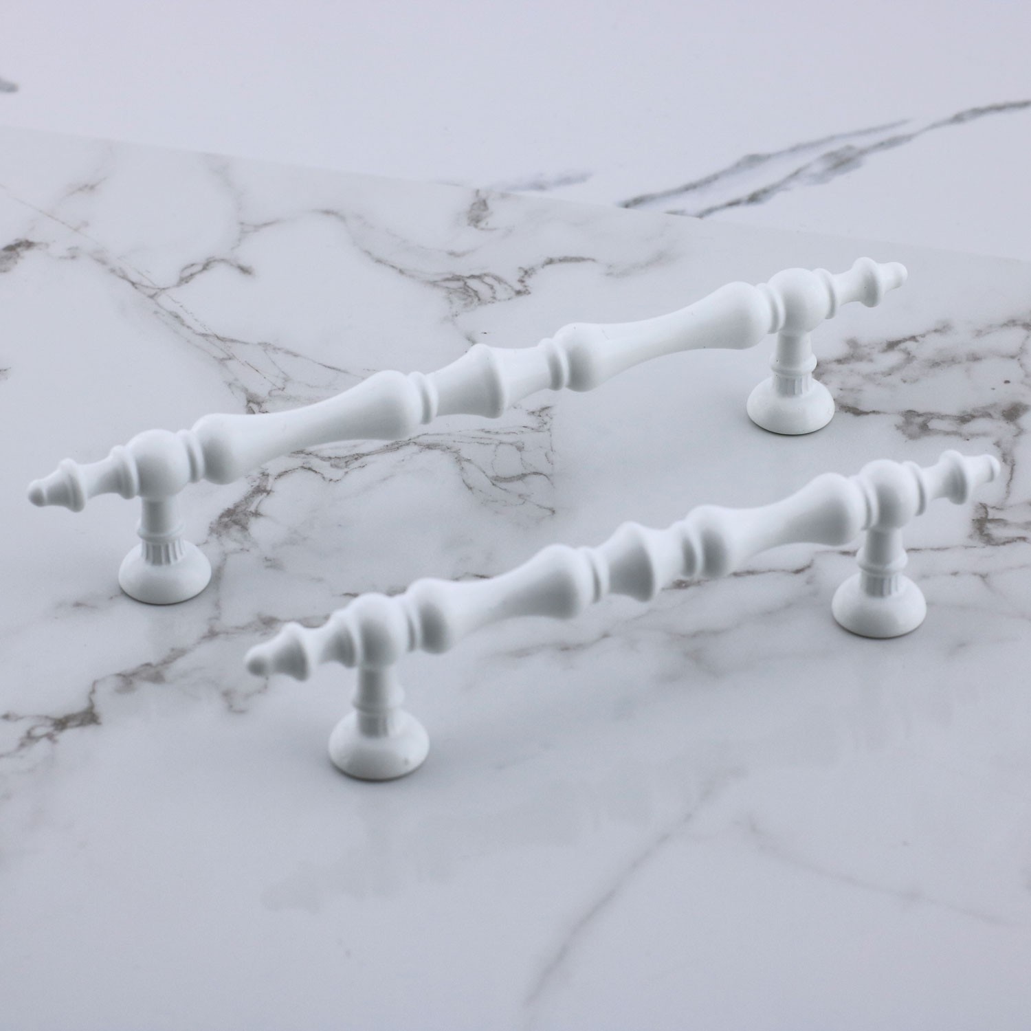 Nilay Beyaz Metal Kulp 96 mm -9.6 cm Mobilya Çekmece Mutfak Dolabı Dolap Kulpları Kulbu Kulpu Beyaz