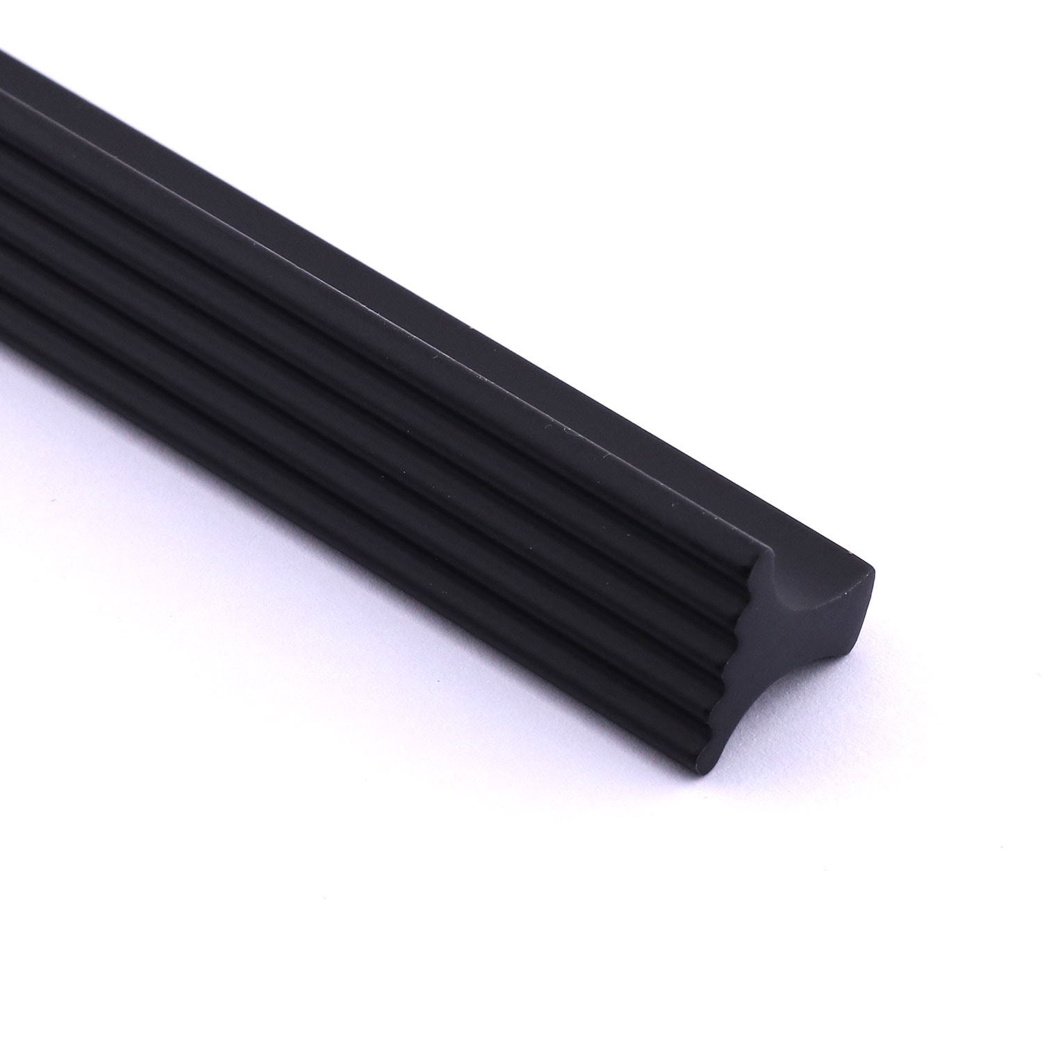 Foça Kulp Siyah Çizgili 224 mm 24 cm Metal Mobilya Çekmece Dolap Kapak Kulpu Modern Mutfak Kulpları