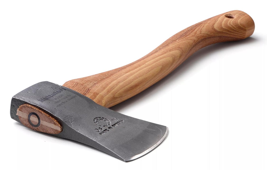 600 Gram 38 Cm El Yapımı İthal İsveç Karbon Çelik Yarma Odun Kesme Ahşap Saplı Balta Ergonomik Kamp