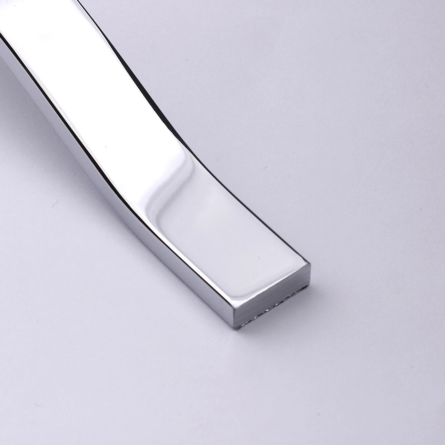 Sümbül Düz Krom Gümüş Kulp 288 mm Metal Mobilya Çekmece Dolap Kapak Kulpu Modern Mutfak Kulpları