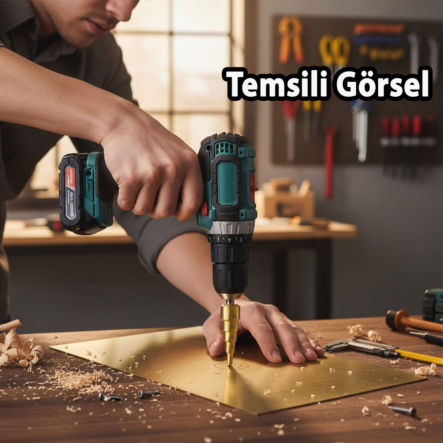 Profesyonel 4-12 mm Kademeli Matkap Ucu Titan Kaplama Metal Sac Delme HSS Konik Step Drill