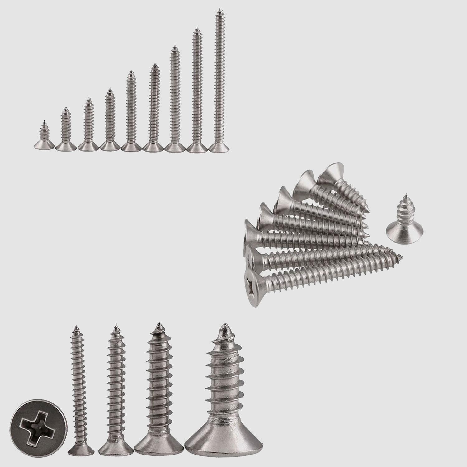 Sunta Vidası 3.5x16 Mm Paket 1000 Adet Sivri Uçlu Ahşap Tahta Ağaç Mobilya Ayak Kulp Vidası